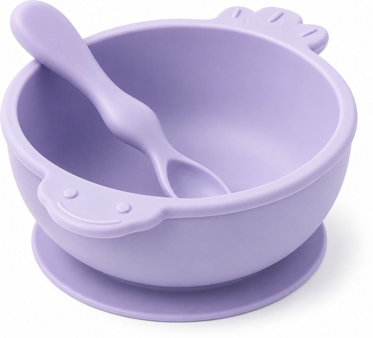 Premium Silicone Baby Feeding Bowl with Suction Base & Spoon - 100% Food-Grade Silicone-image-29
