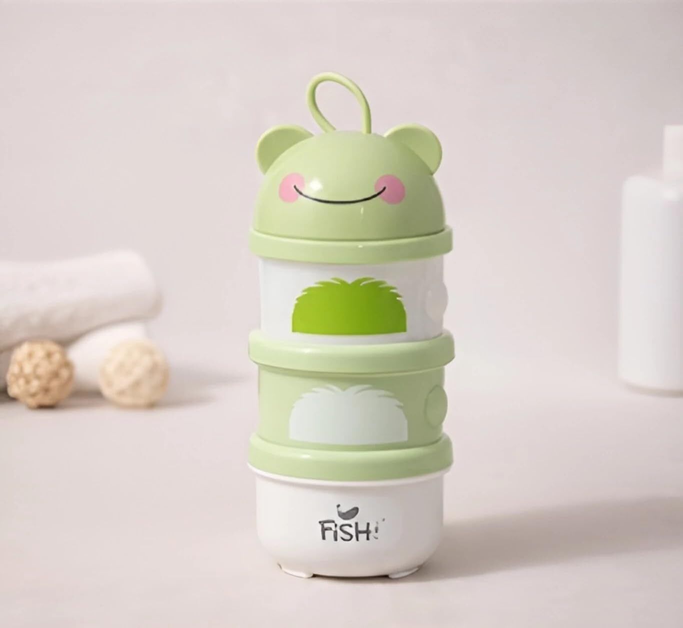 3-Layer Stackable Baby Milk Powder Dispenser & Snack Storage Container - PP-image-46