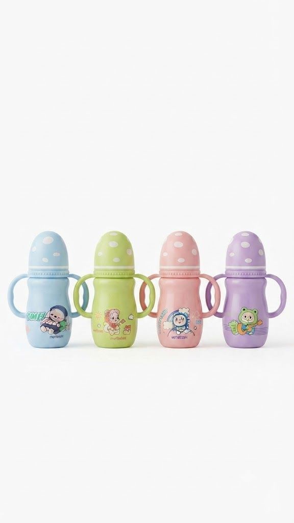 skyhighcompany baby feeding nipple bottle 150ml multicolor pack of 1 - plastic-picture-10