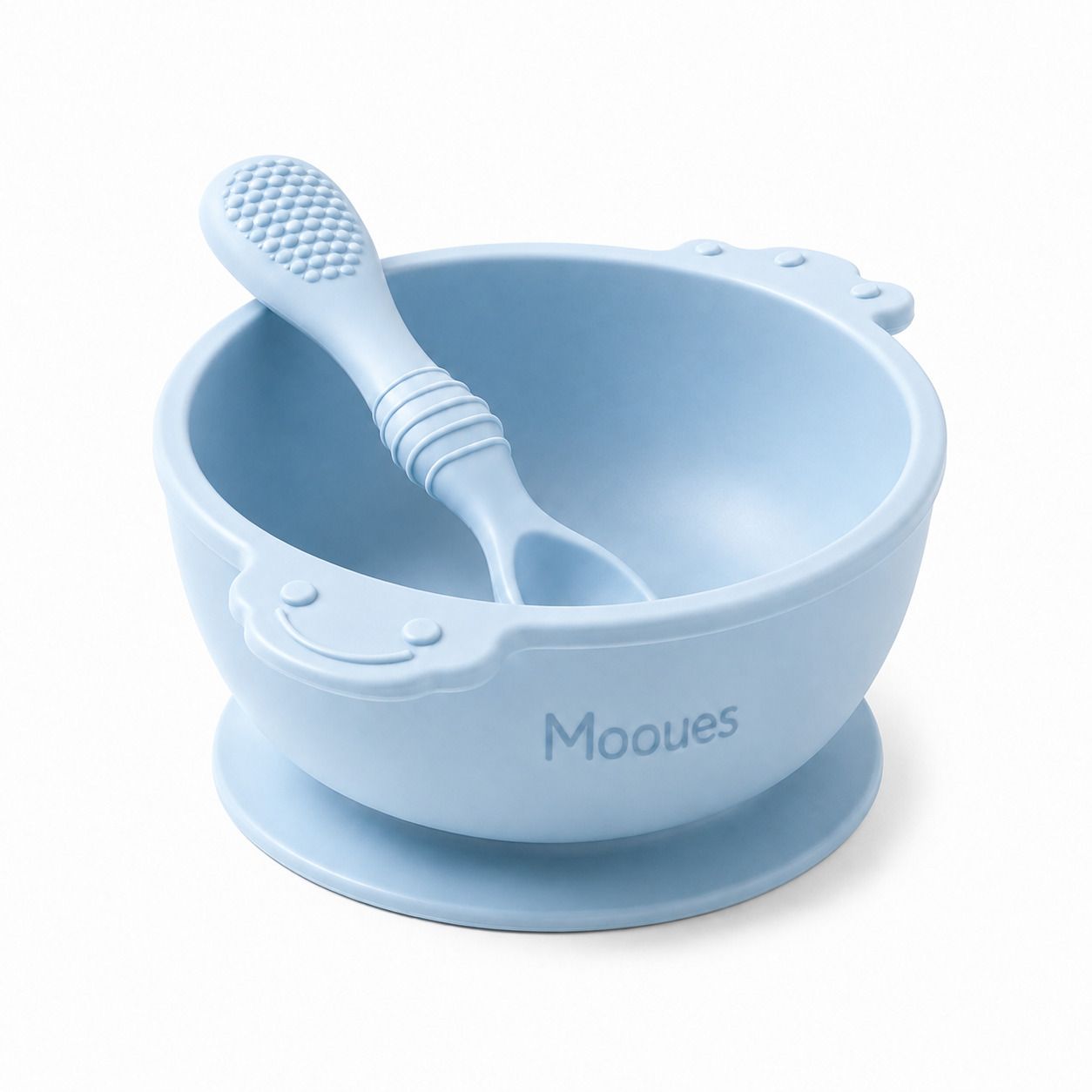Smart Feeding Bowl Set for Babies with Suction Base, Textured Spoon - silicone-image-15
