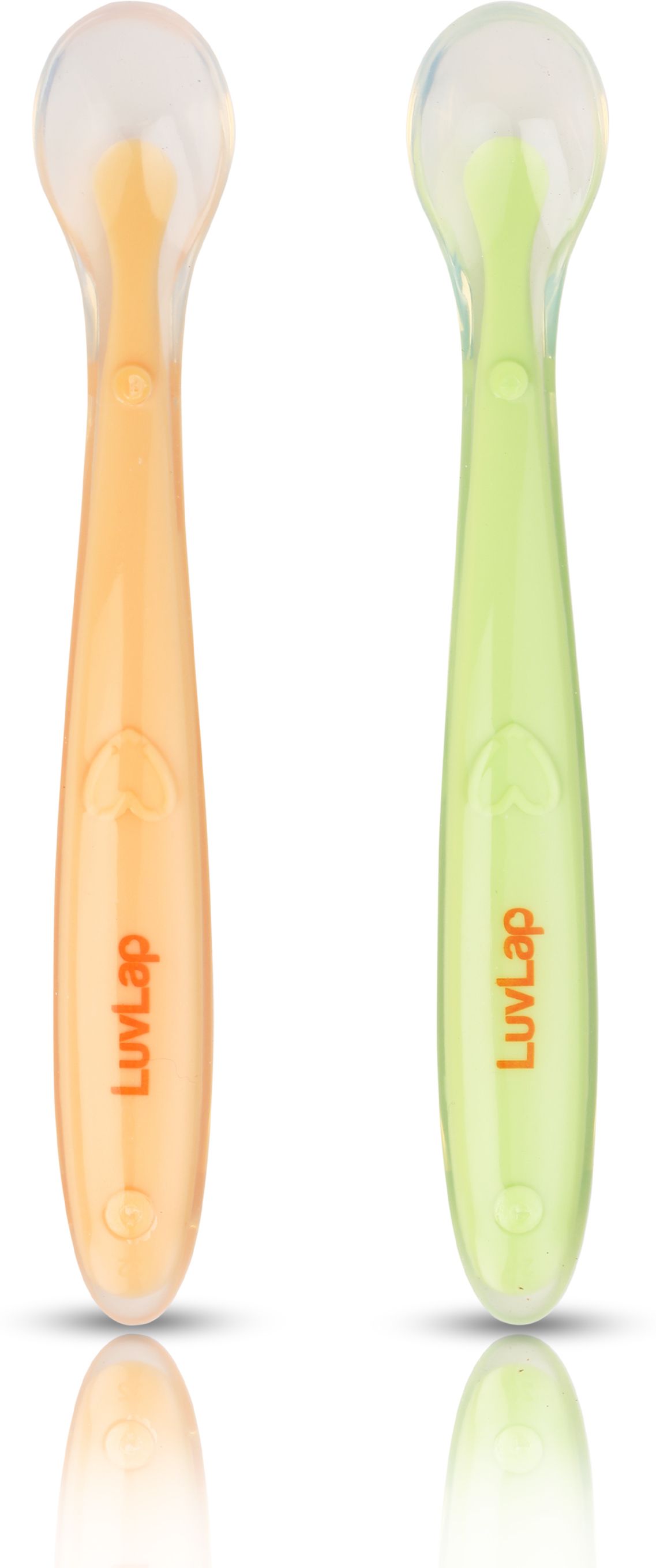 Silicone Baby Self Feeding Spoon with Ultra Soft Tip 4 M+, - Silicone