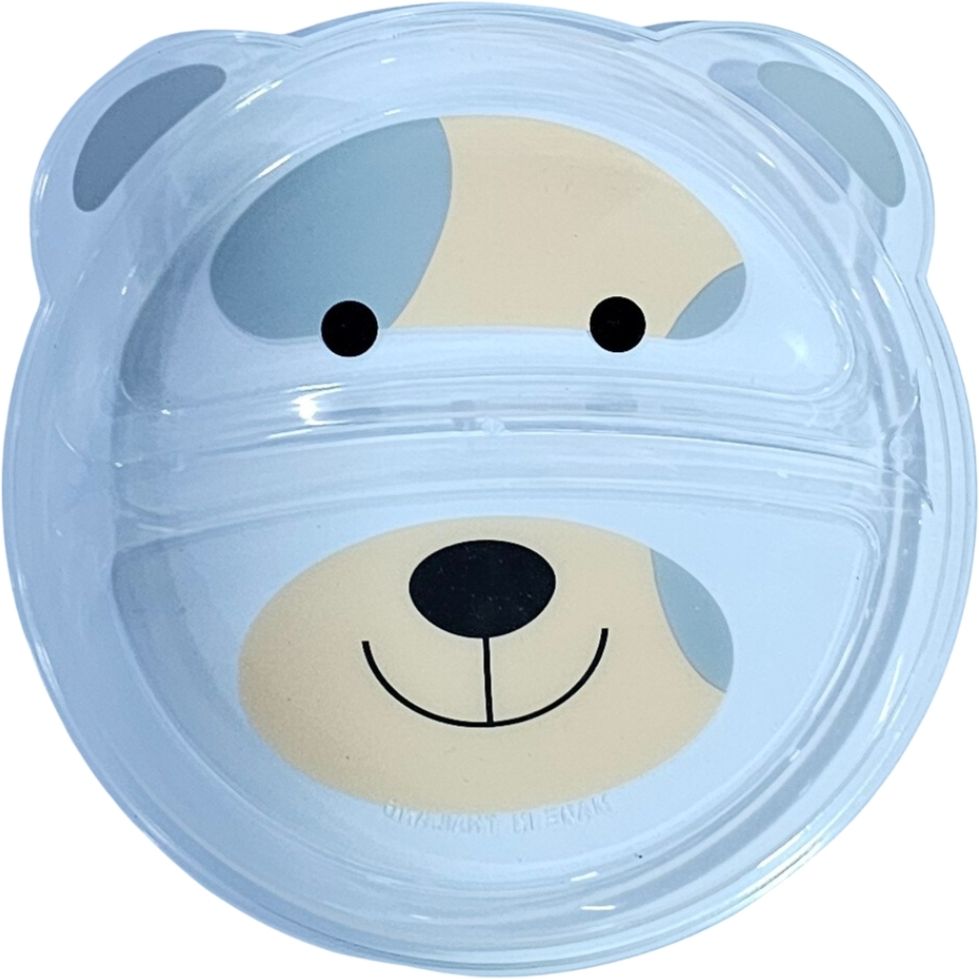 Binge-The Teddy Designed Feeding Plate with Partition- Polypropylene-image-7