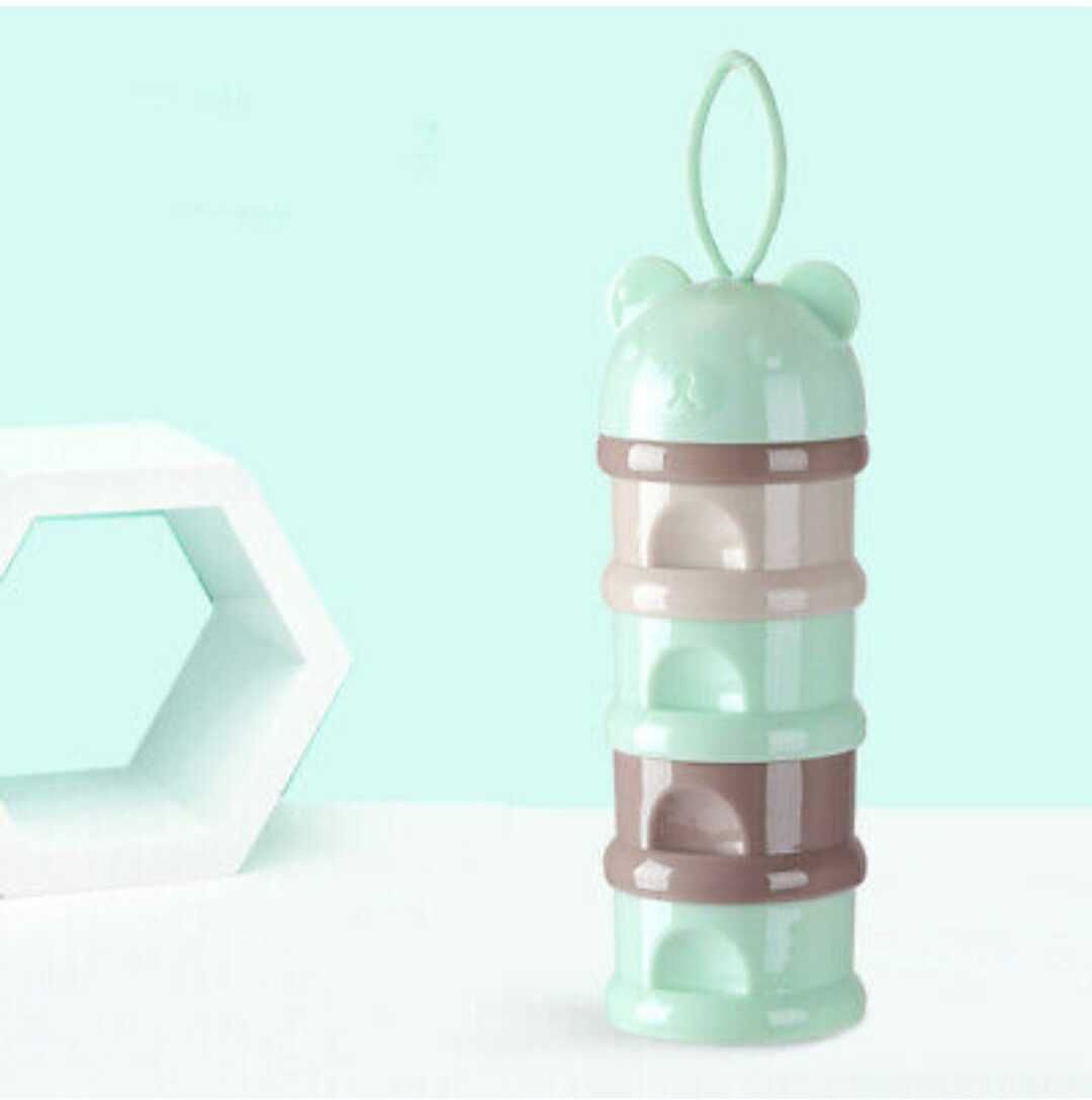 Baby 4 Layers Milk Powder Formula Dispenser Snacks Container Food Storage Box- PP-image-29