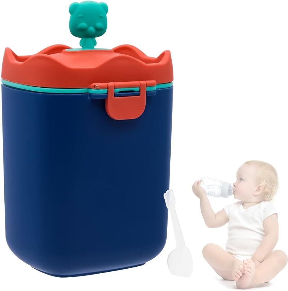 elephantboat Baby Formula Dispenser with Scoop Double Layer Milk Powder Container BPA Free 78 - Food Grade Plastic-picture-38