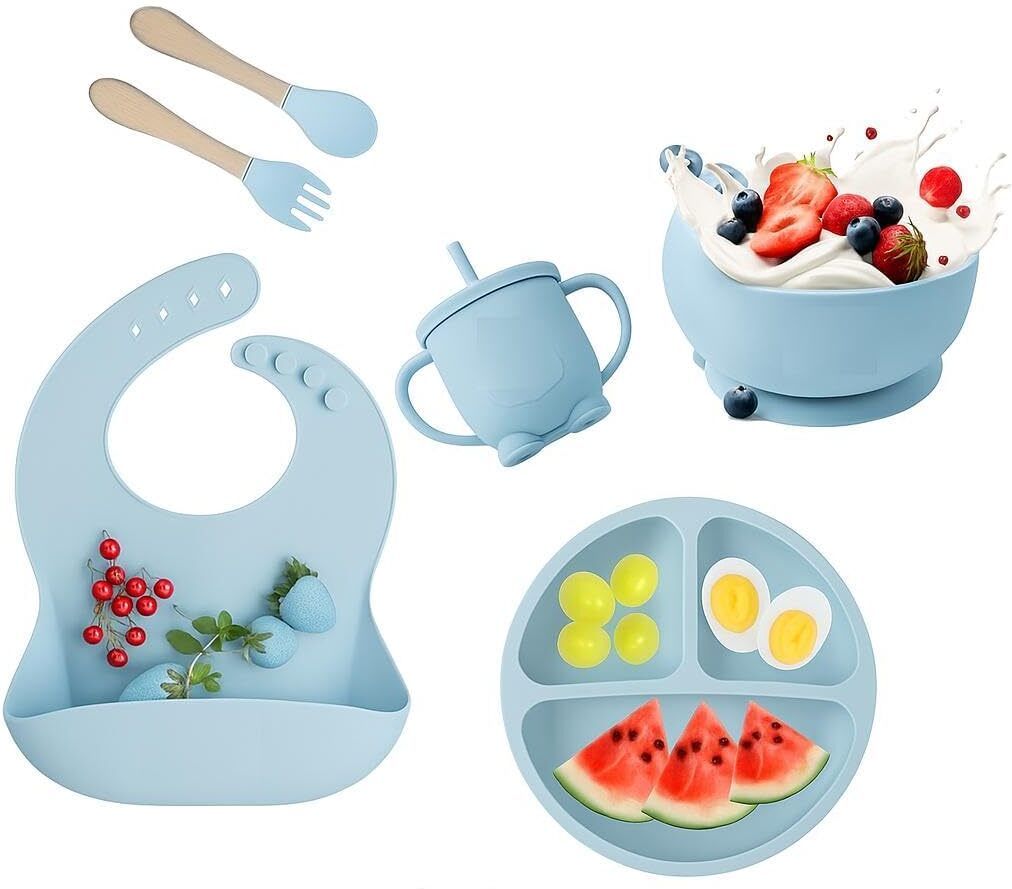 orvenix Toddler Feeding Kit –6PCS Silicone Dishware,BPA-Free,Non-Toxic,Easy to Clean - sillicon-picture-38