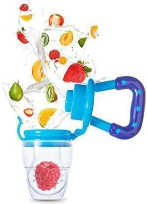 Silicone Food and Fruit Nibbler/Feeder with Extra Silicone Mesh (Multicolor - SILICONE-image-38