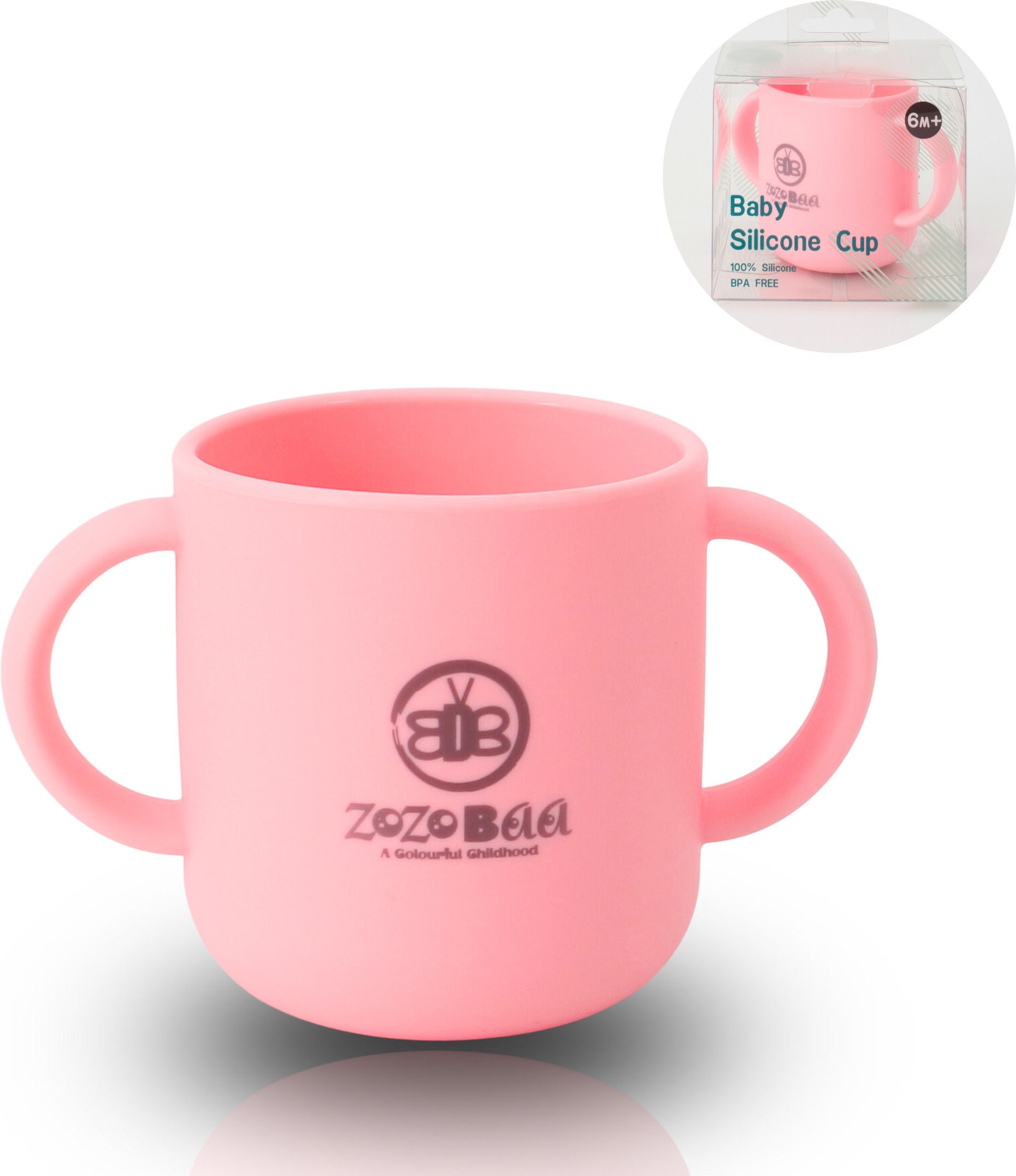 Silicone Baby Drinking Open Tiny Cup with Two Handles | Bpa-Free, Non Sippy Cup- Food Grade Silicone-image-33