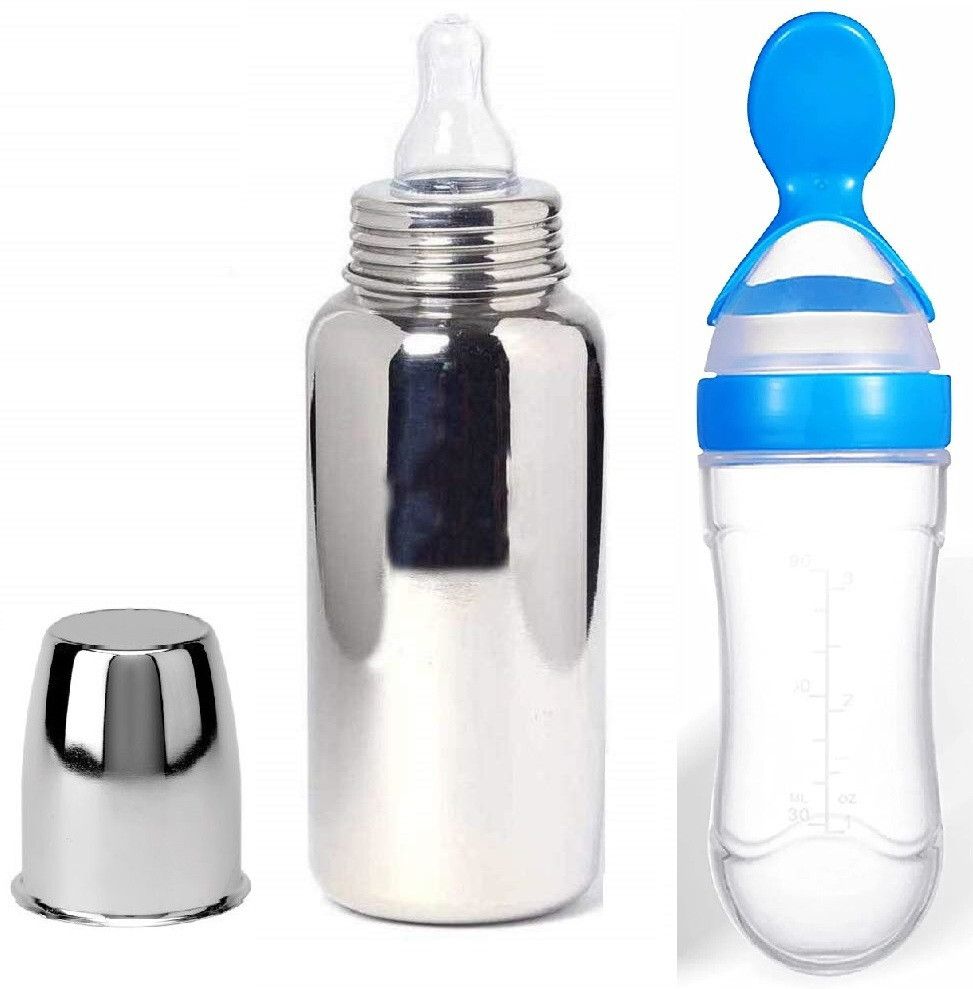 rb point Stainless Steel Baby Feeding Bottle for Kids Steel Feeding Bottle- Food Grade Plastic, Silicone-picture-18