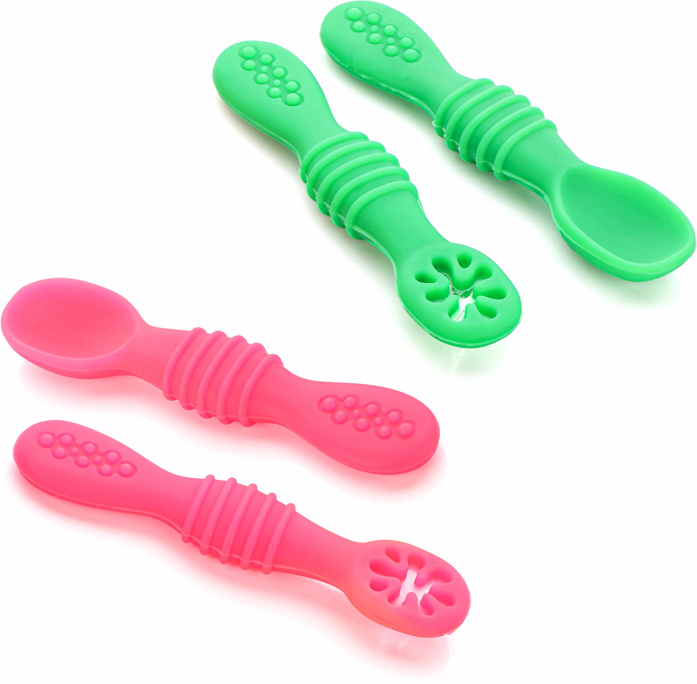 chanak Silicone Baby Spoons, Baby Traning Spoon for Infant Boys & Girls (Pack of 4) - Silicon-picture-37