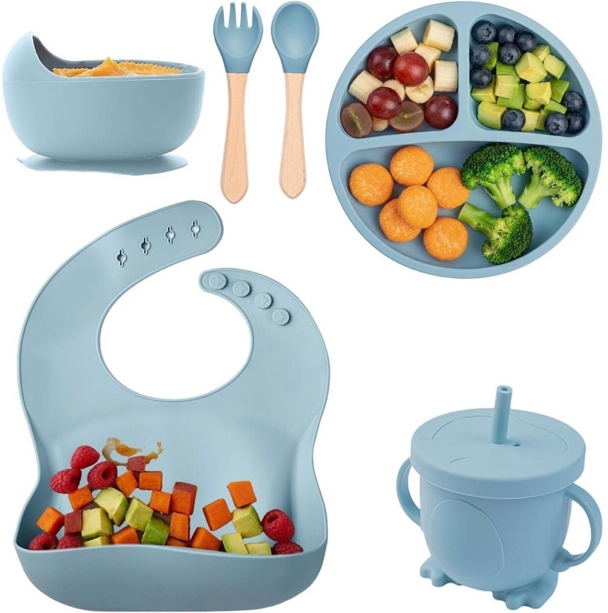 crega Silicone Weaning Feeding Set - Food Grade Silicone-picture-9