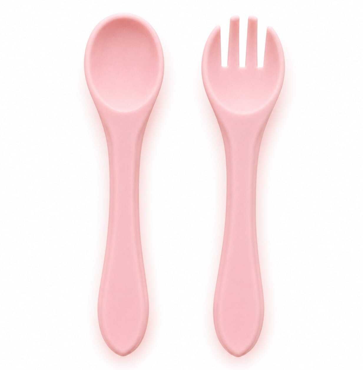 Premium Silicone Spoon and Fork of 100% Food Grade Silicone,6m+ - 100% Food Grade Silicone-image-49