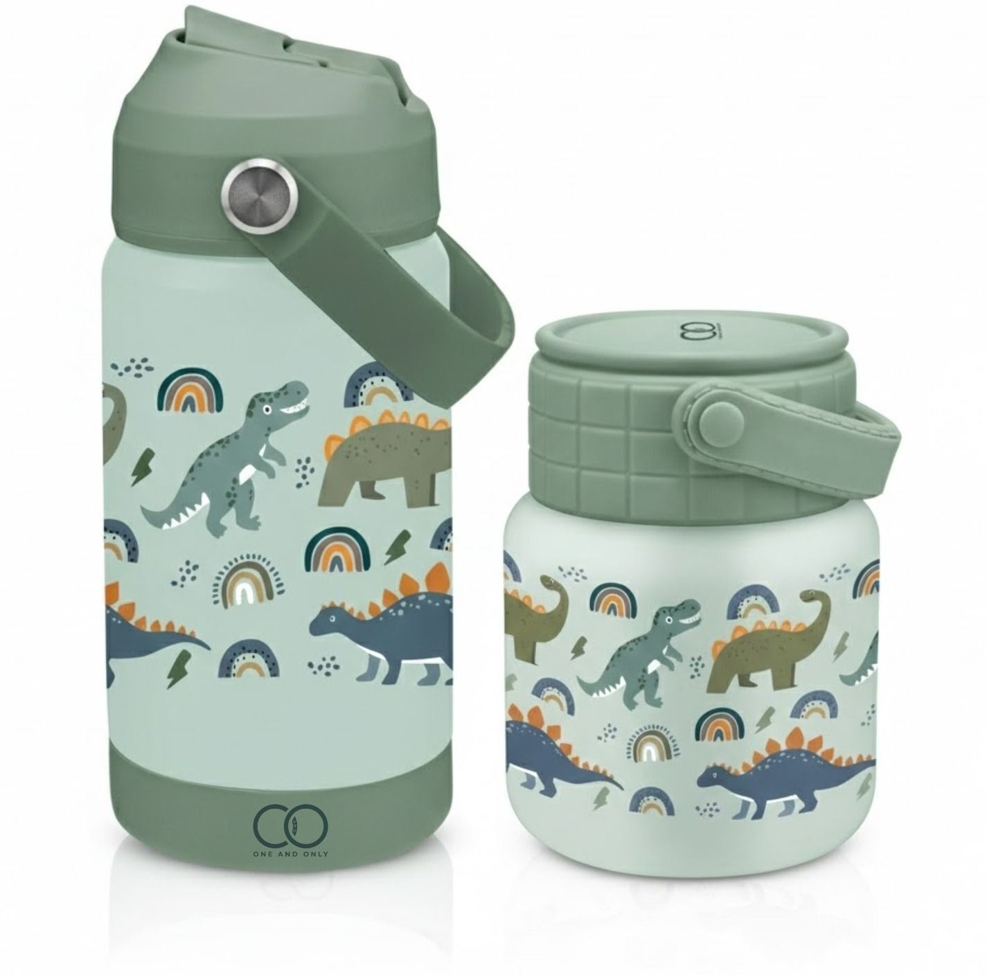 one and only Insulated Food Jar 450 ml and Water Bottle 350 ml Combo, Vacuum Lunch Set - Stainless Steel-picture-9