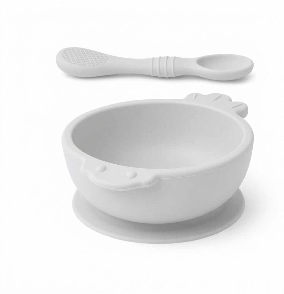 Premium Silicone Baby Feeding Bowl with Suction Base & Spoon - 100% Food-Grade Silicone-image-37