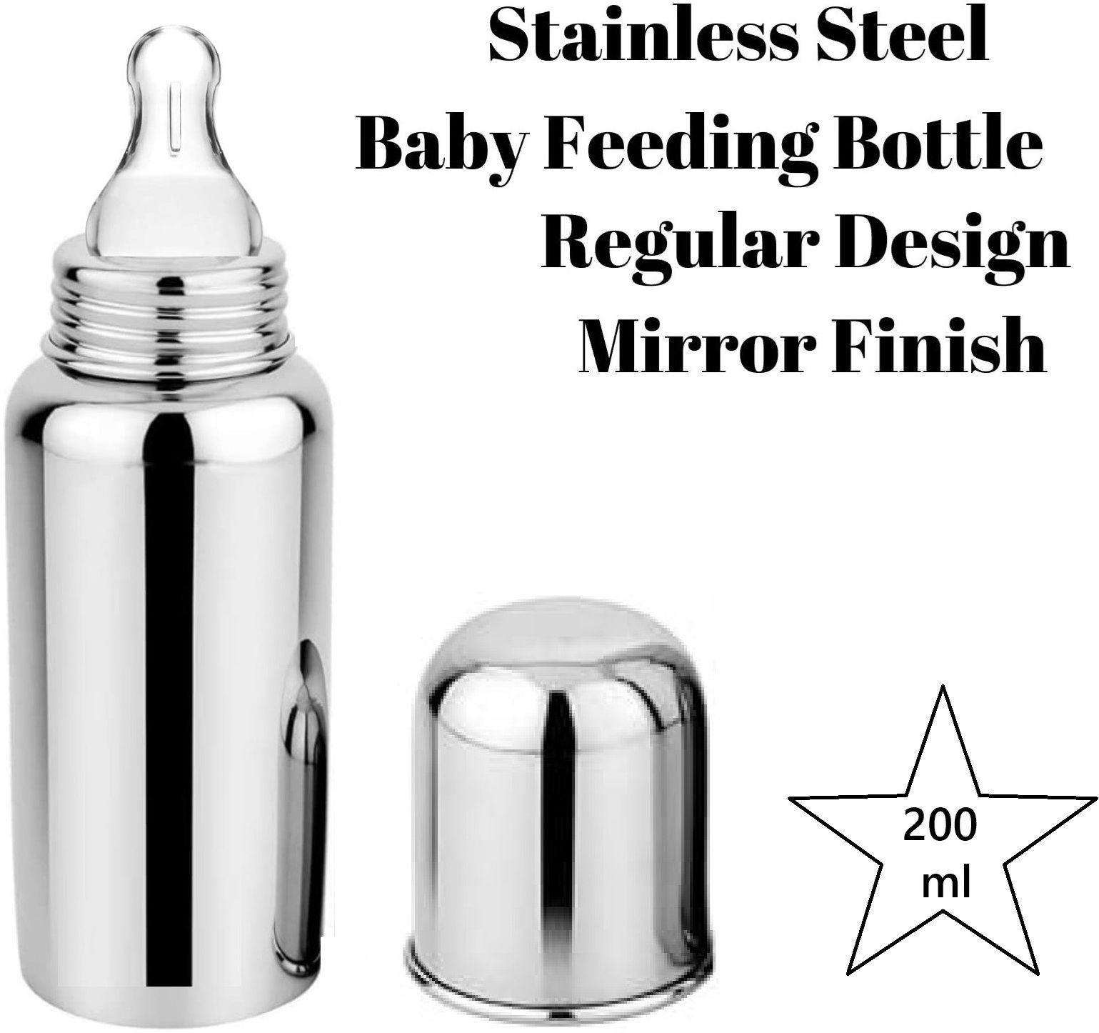 smiley appu clothing SS BABY FEEDING BOTTLE - silver-picture-23