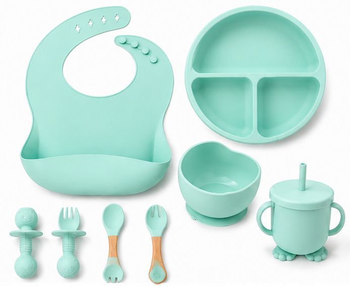 earthiq Silicone Baby Feeding Set 8 PCS - Food Grade Silicone-picture-12