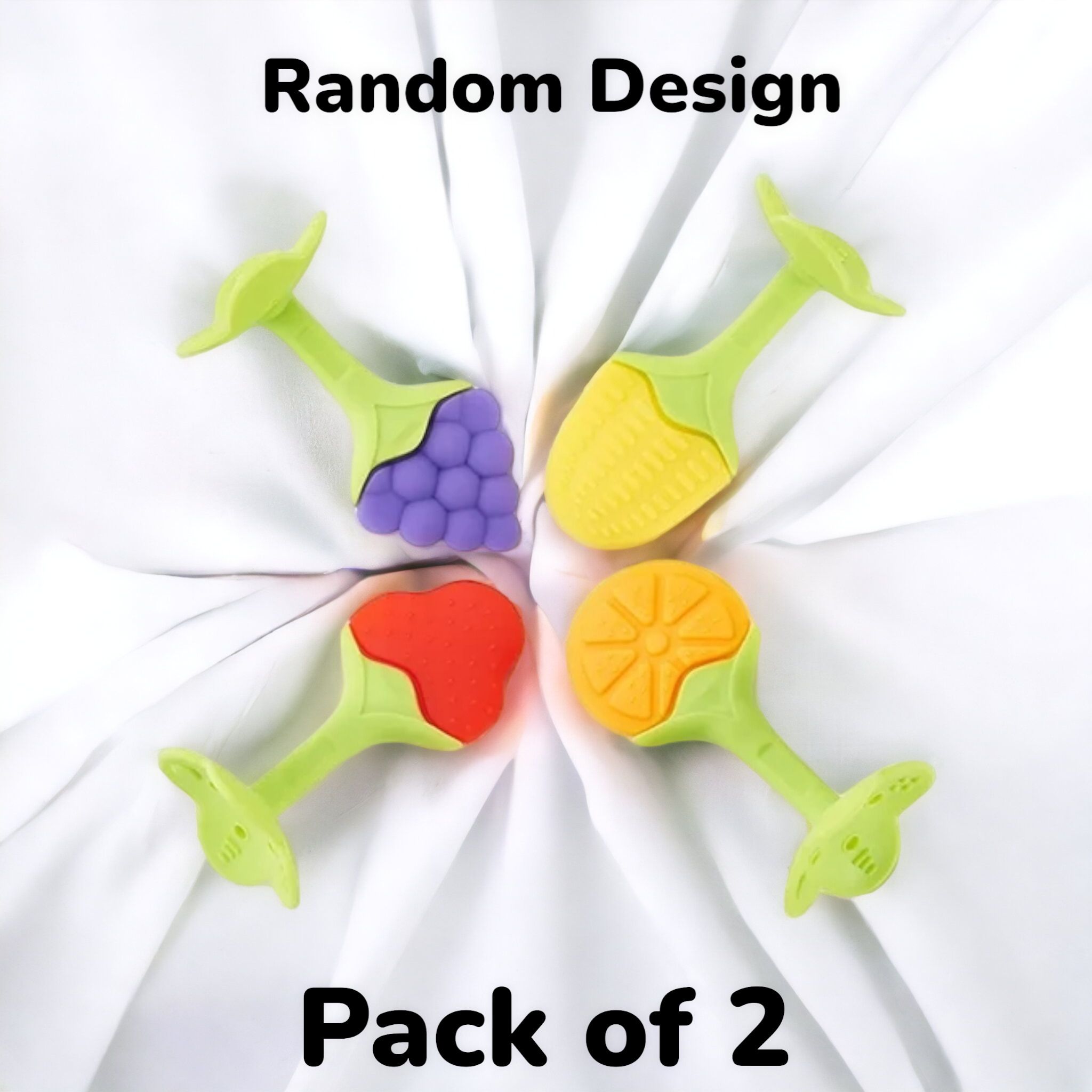 jantrex Baby Teether Fruit Silicone Soft & Comfortable Free Bpa Infant Bite Tooth Toys Teether-picture-21