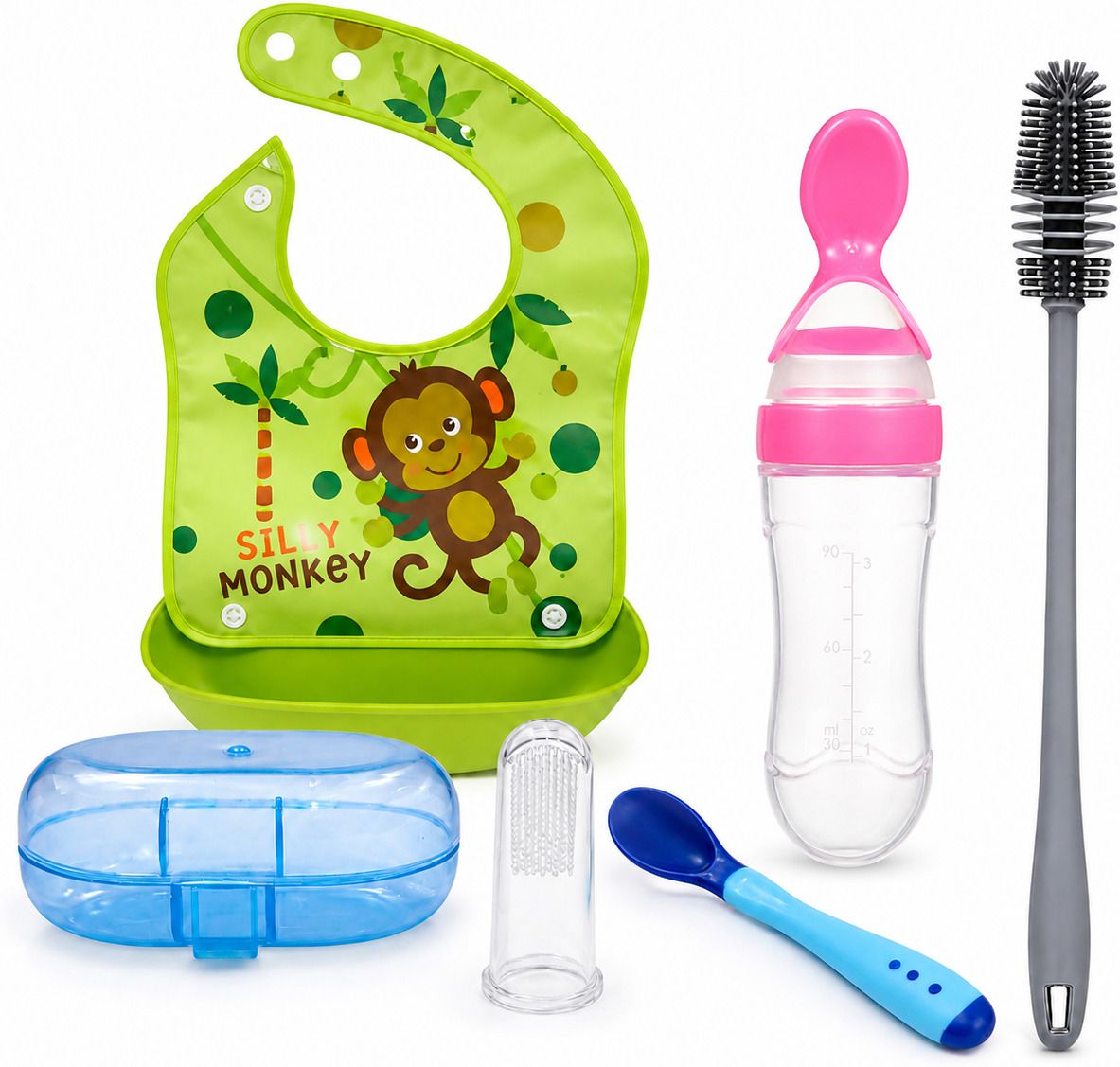 saforiaa Baby Feeding Combo - Plastic & Silicone-picture-29