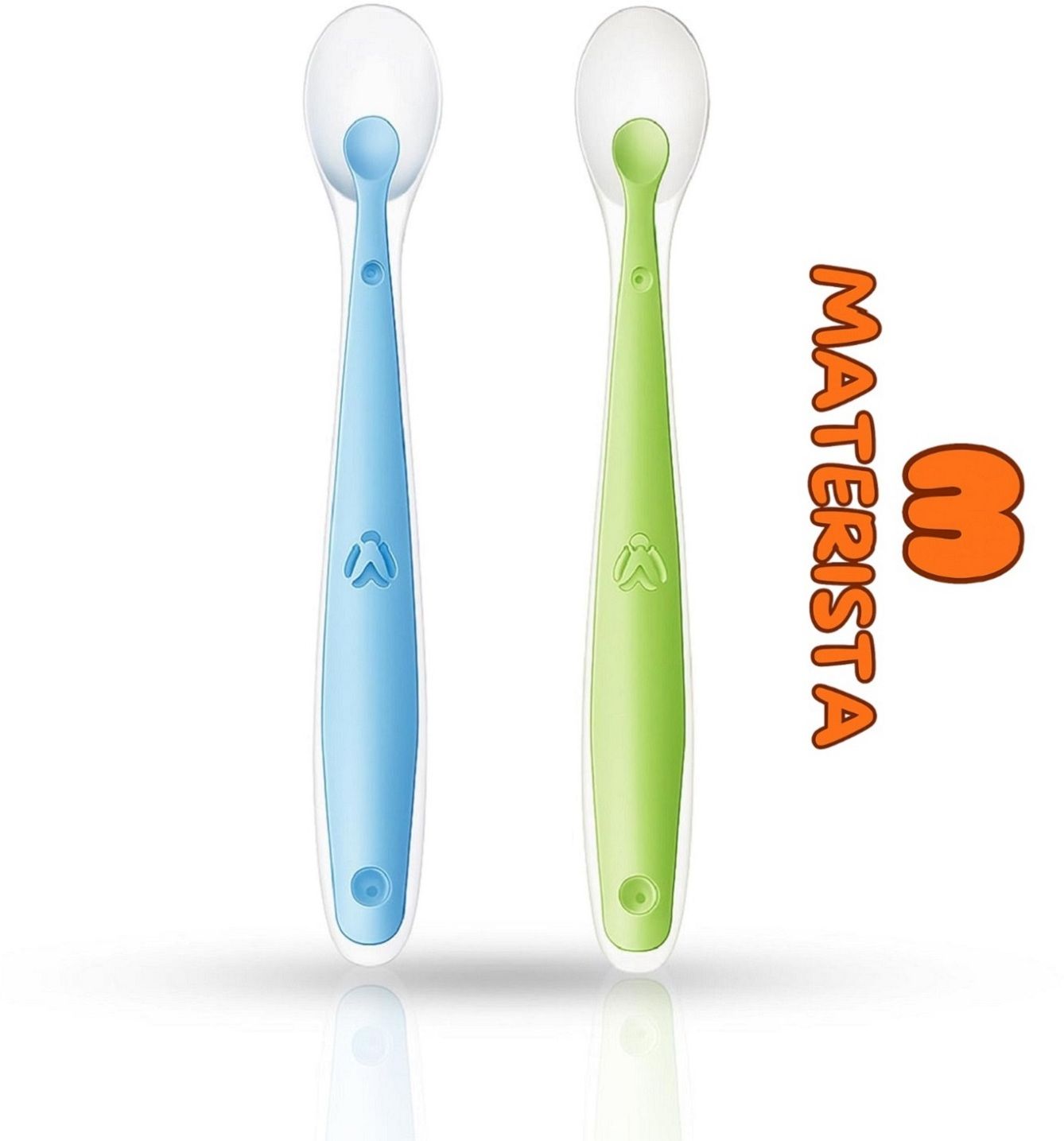 materista Baby Feeding BPA Free Silicone Spoons Pack Of 2 A3 - BPA FREE SILICONE-picture-15