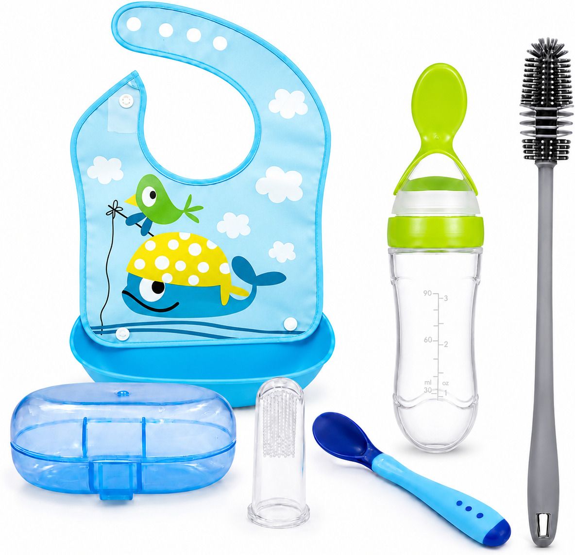 saforiaa 5-in-1 Baby Feeding & Care Kit - Silicone-picture-36