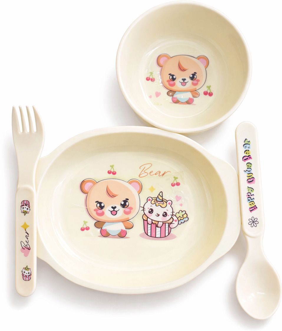 kakiko Little Bite Kids Bowl Set BPA Free - Polypropelyne-picture-30