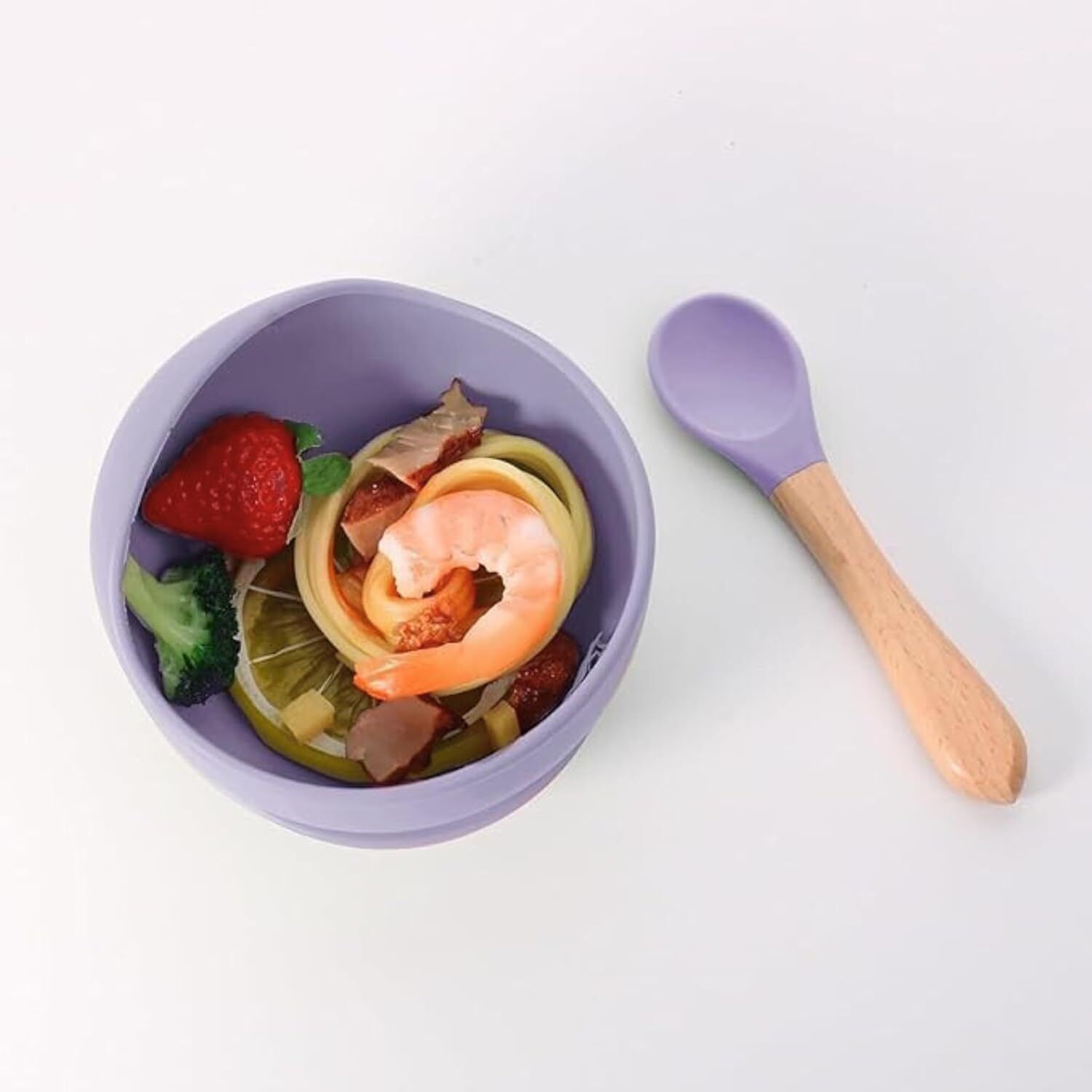 Silicone Baby Feeding Bowl with Spoon | Baby Feeding Set | Feeding Essentials - SILICONE-image-20