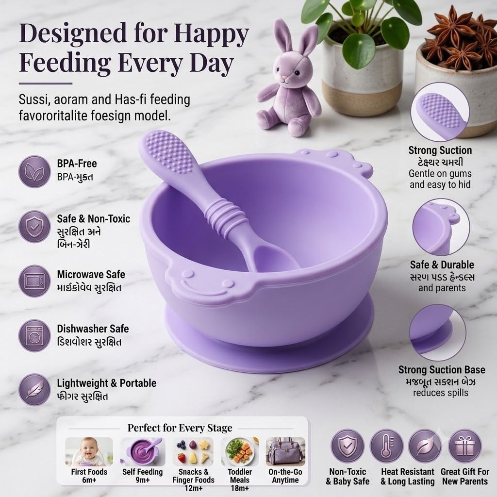 Premium Silicone Baby Feeding Bowl - silicone-image-31