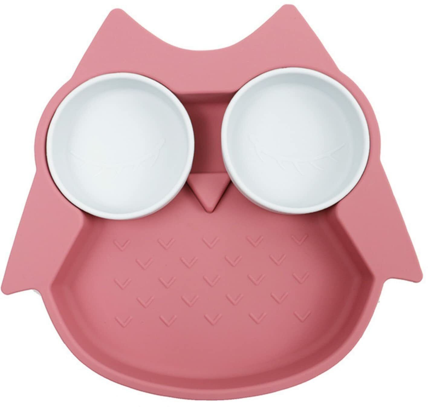 guchigu Silicone Suction Plate, BPA Free Compartment Feeding Plate for Baby/Kids- Silicone-picture-5