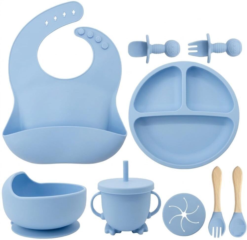Food Grade Silicone Toddler Feeding Set - Silicone-image-10