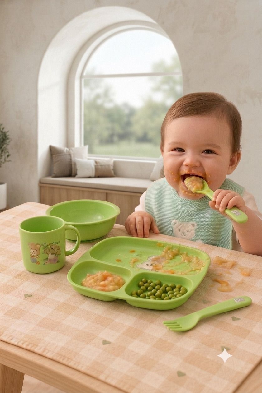 Kids Green Feeding Set Combo - plastics-image-40