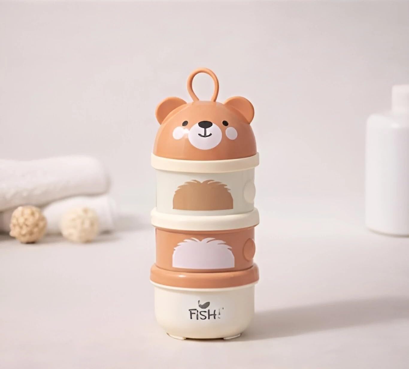 3-Layer Stackable Baby Milk Powder Dispenser & Snack Storage Container - PP-image-47
