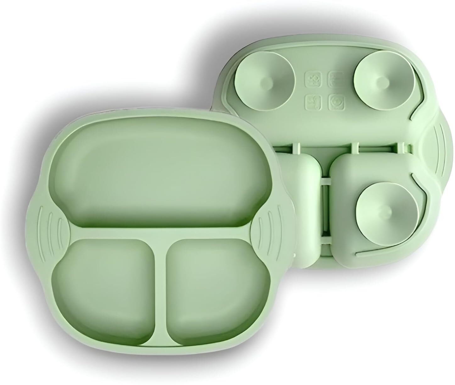 floxit Baby Silicone Suction Plates,Weaning Plate, Unbreakable Baby Plates- Silicone-picture-1