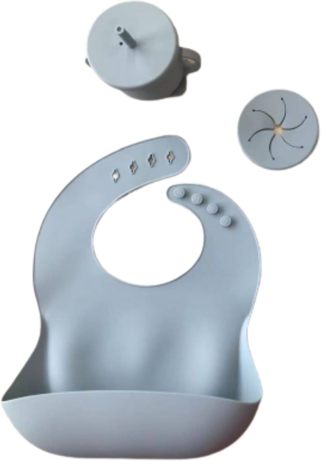 Bib-Suction Cup combo For Babies and Kids - SILICON