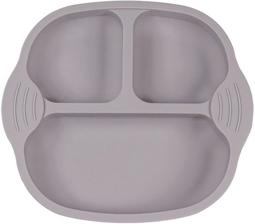 p-plus international Baby Feeding Set, Toddler Plates Silicone Divided Plate for Babies, Bpa-Free - Silicone-picture-47