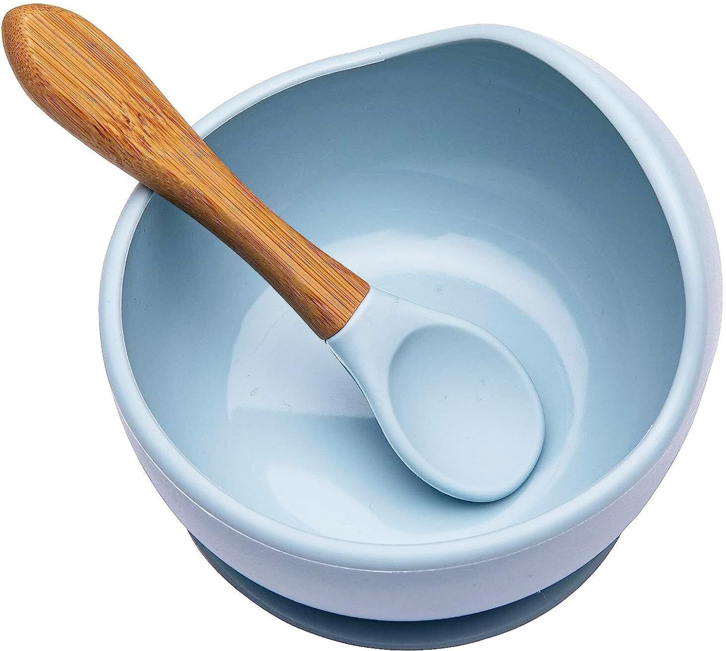 Feeding Silicone Bowl With Spoon For Toddler & Baby Non-slip Design - Silicon-image-39