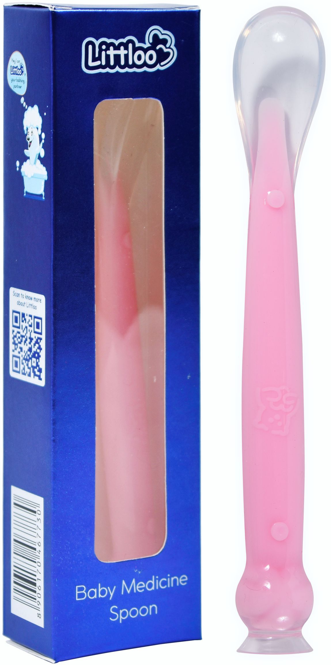littloo Baby Medicine Spoon (Pink) | Safe, Simple & Accurate Dosing Every Time- Silicone-picture-14