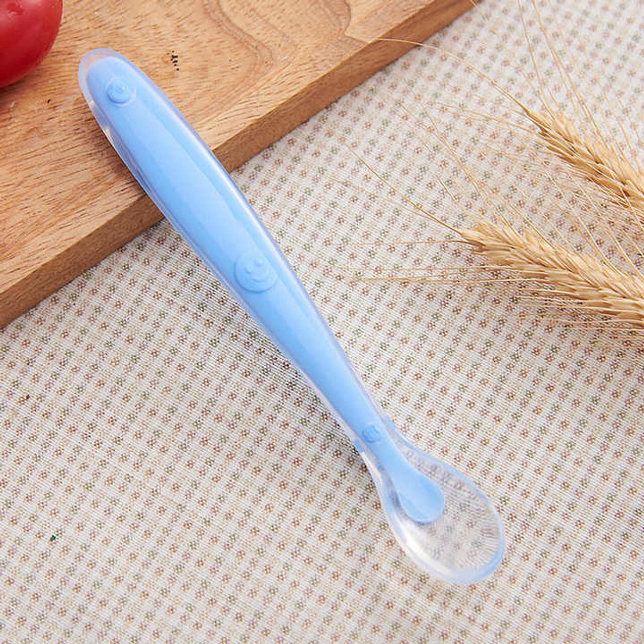 Silicone Baby Self Feeding Spoon with Ultra Soft Tip 4 M+ - Silicone