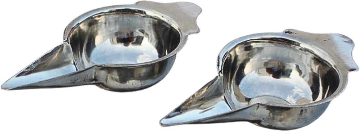 Traditional Infant Newborn Feeding Spoon Bowl - Stainless Steel-image-5