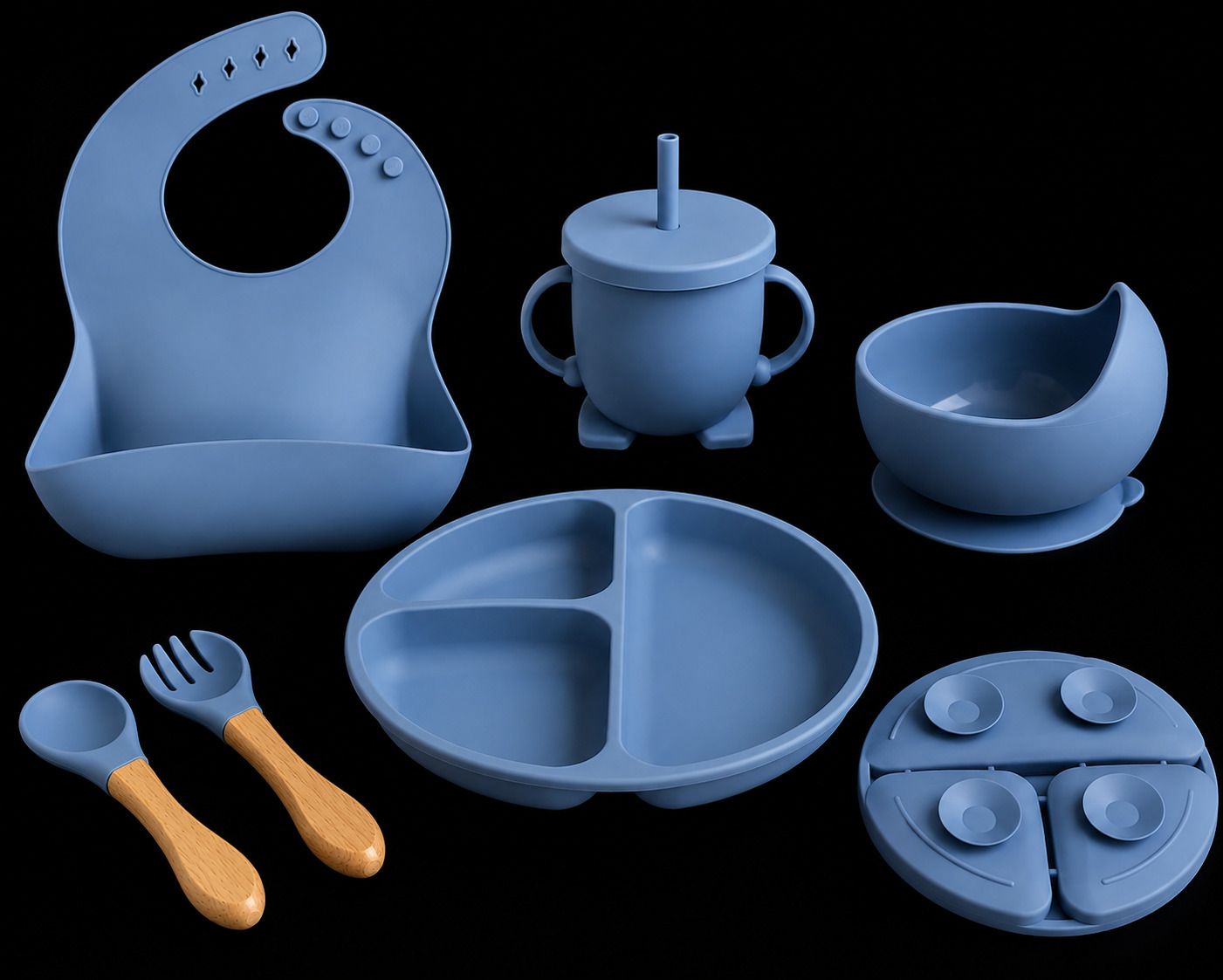 Silicone Baby Weaning Feeding Set - silicone-image-34