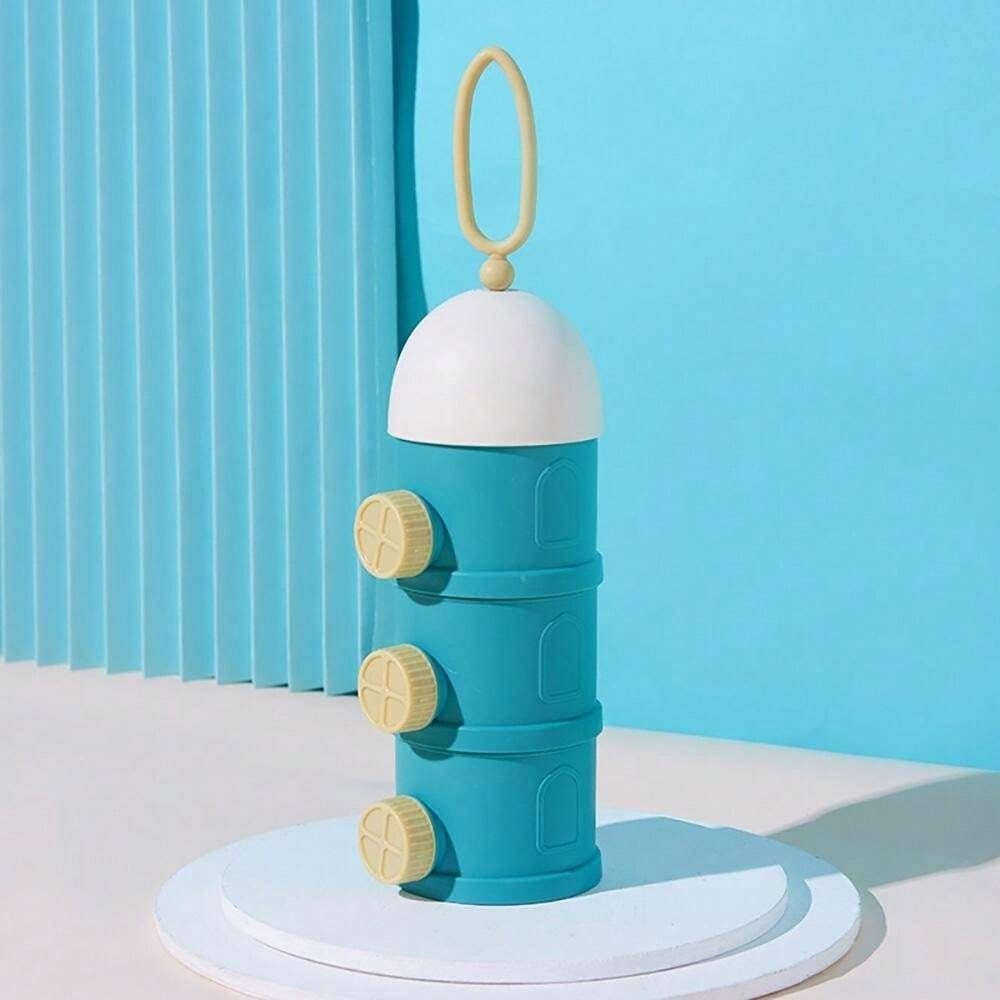 3-Layer Stackable Tower Milk Powder Dispenser with Side Pour Spout (2) - Plastic