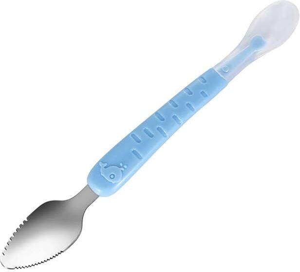 2 In 1 Baby Fruit Spoon And Scraper Multifunction Serrated Grapefruit Fruit- Plastic-image-37