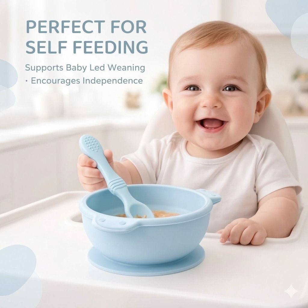 Baby Feeding Bowl & Spoon Set – Suction Bowl a...more - FEEDING BOWL-image-5