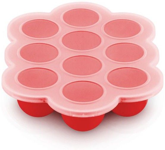 Baby Food Storage Containers Weaning Moulds Jars Freezer Trays with Lid (1Piece) - Silicone