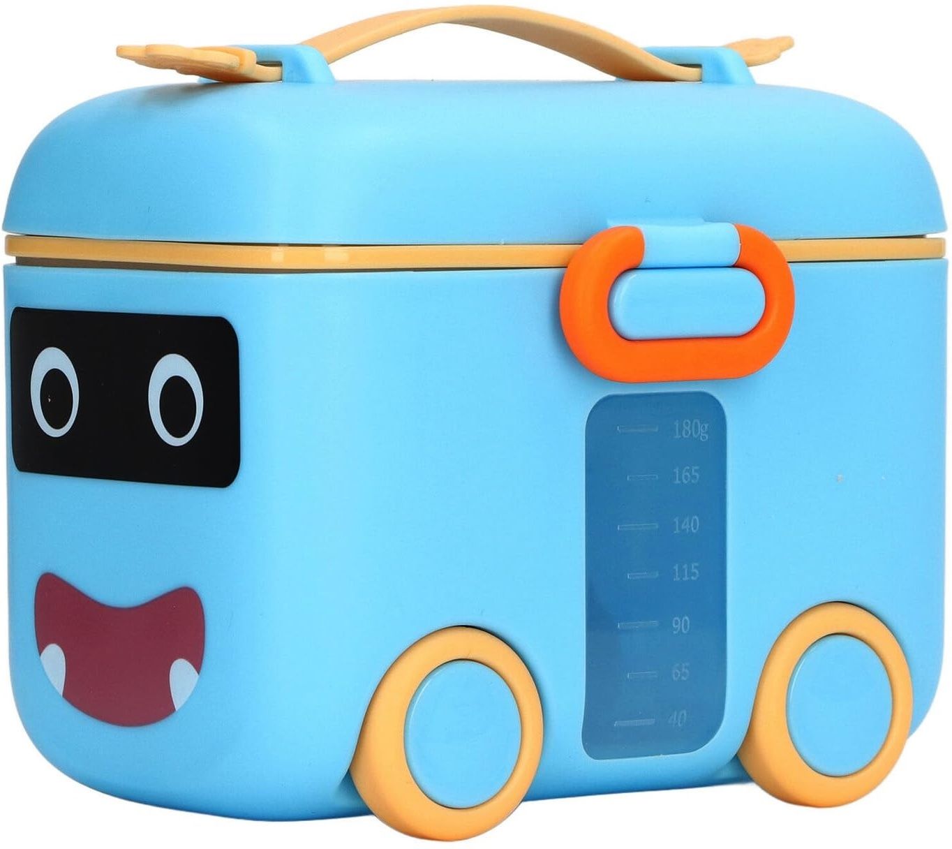 Cartoon Car Shape Baby Formula Milk Powder Dispenser Container (1) - Plastic