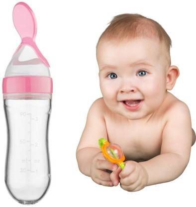 Urban Baby Spoon Feeder Easy terilize & Travel - Silicone (Pink) - Silicone-image-26