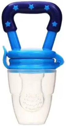 hs mart. Fruit and Food Nibbler, sucker & Feeding Pacifier Feeder Blue- Silicone-picture-36
