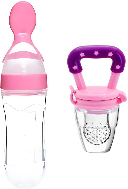 Baby Feeding Spoon-90ml and Feeding Nibbler- SILICONE-image-47