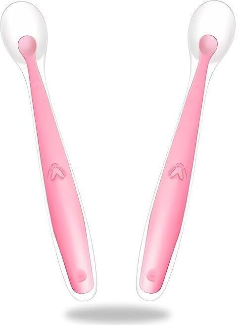 Baby Feeding Spoon Set | Ultra Soft Silicone BPA Free Weaning Spoon - Silicon-image-17