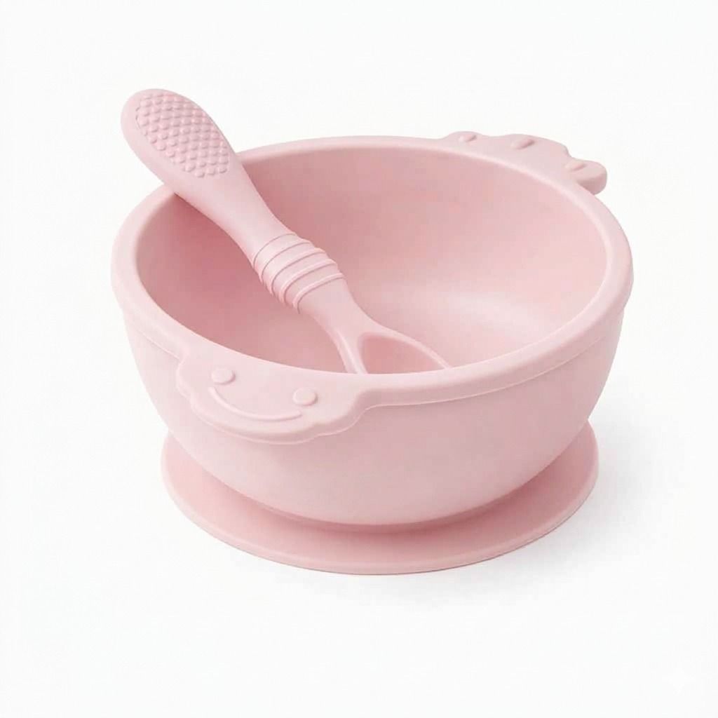 Premium Silicone Baby Feeding Bowl with Suction Base & Spoon - 100% Food-Grade Silicone-image-11
