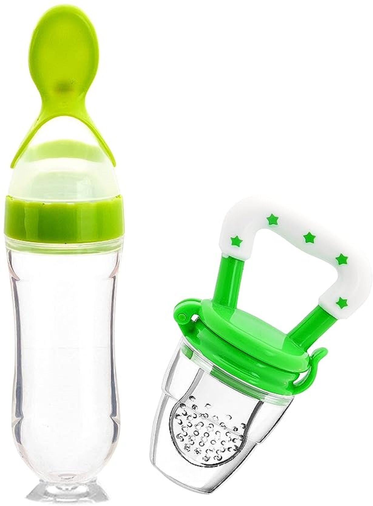 Baby Squeezy Food Grade Silicone Bottle Feeder for Baby Feeding(set of 2)- SILICON