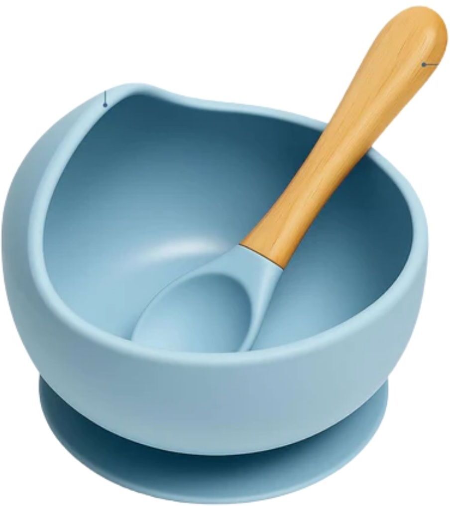 p-plus international Silicone Food Bowl Babies Led Weaning Supplies for Kids Toddlers, Bpa-Free - Silicone-picture-15